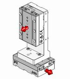 XY combinations mount directly without adapters. A Z-bracket is available for vertical applications.