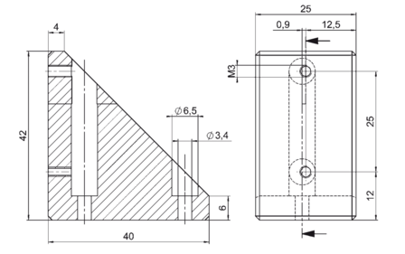 PI M-122.AP1 PI M-122.AP1 Mounting Bracket
